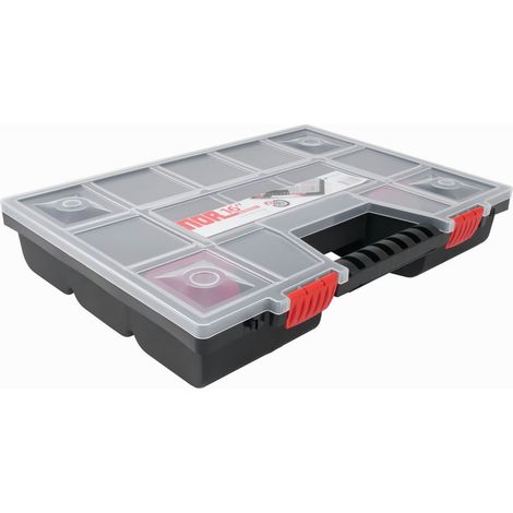 XL Organizer 390x290x65mm Sortierbox Sortimentskasten Sortierkasten Schraubenbox (1/4)
