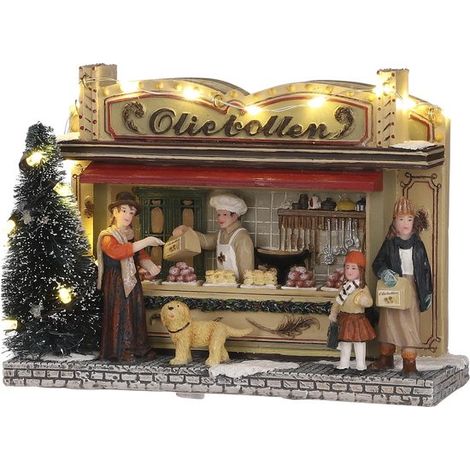 Luville Village de Noël Multicolores H11.5xl6xL16.5cm