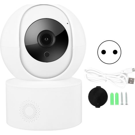 Caméra Surveillance WiFi 1080P AI Suivi Mouvement Vision Nocturne Intercom Bidirectionnel Sécurité Domestique 100‑240V EU (1/5)