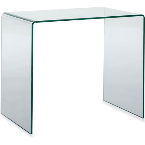 Bureau verre trempé Angela L 85cm