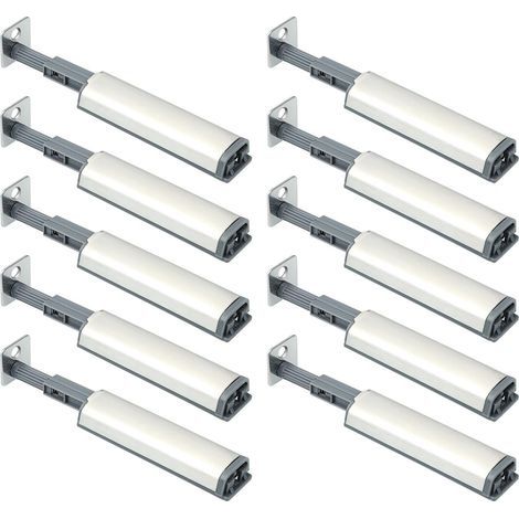 10 Pièces Aimant Poussoir Porte Placard Loquet Magnetique, Push to Open Aimant Poussoir, Pour Porte de L'Armoire, Tiroir, Meuble et Placard,Systeme Appuyez pour Ouvrir et Fermer (1/5)