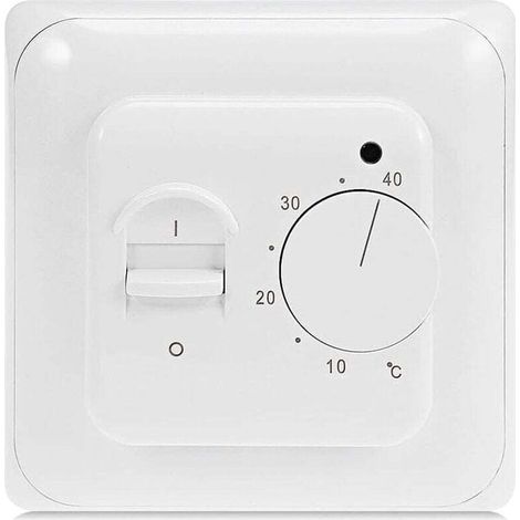 YMYNY Manuel Thermostat Chauffage au Sol Electrique avec sonde AC 220V 16A, Régulateur de Thermostat Plancher Chauffant Mécanique (1/4)