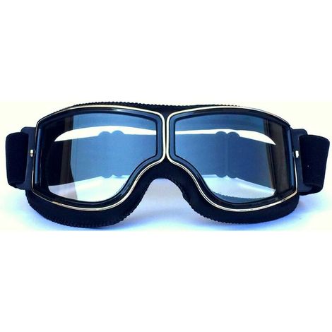 Lunettes de Moto Biker Cyclisme Ski Cruisern Aviator Cruiser Jet Lunettes de Protection Masques de Moto Vespa Vintage Biker Oldtimer Scooter Harley Chopper B