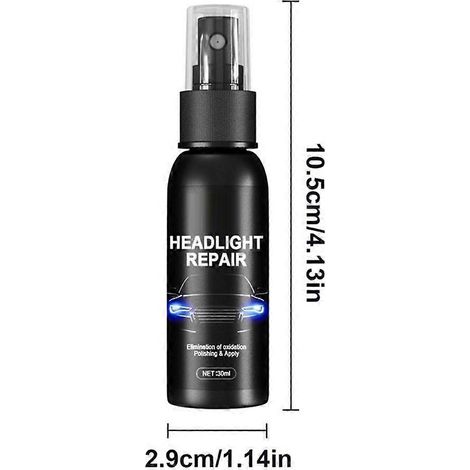Spray nettoyant et polissant pour la restauration des lentilles de phares de voiture (100 ml) (1/5)
