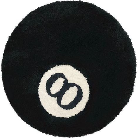 Tapis de sol floqué antidérapant pour salon, canapé ou table basse, résistant aux taches, noir, 60 x 60 cm / 23,6 x 23,6 pouces