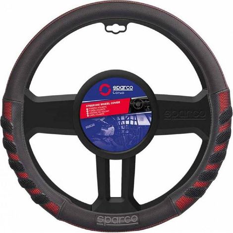 Couvre-volant Grip - Noir et Rouge