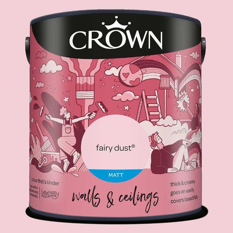 CROWN WALLS AND CEILINGS MATT FAIRY DUST 2.5L