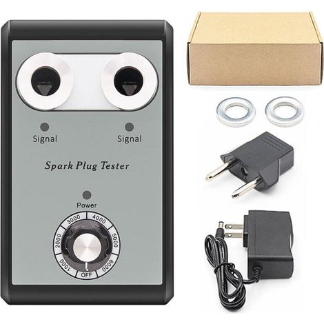 Testeur de bougies d'allumage pour voiture – Outil de diagnostic de saut d'étincelle – 12V 2A – 100-240V – Température de travail -20°C à 60°C – Pour véhicules essence (1/2)