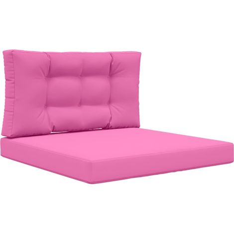 Maison Exclusive - Cuscino per divano da esterno 2 pcs Rosa Poliestere