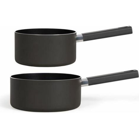 Livoo MEP154N Set von Kochtöpfen Schwarz 18 und 20 cm (1/3)