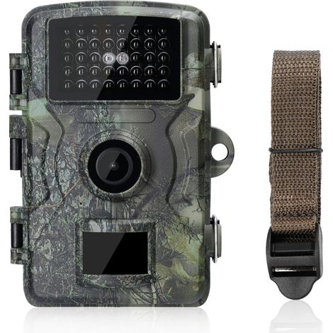 Caméra extérieure 16 MP 1080p avec détection de terrain infrarouge, écran couleur TFT 2 pouces, vision nocturne, étanche IP66, 12 langues disponibles. (1/5)