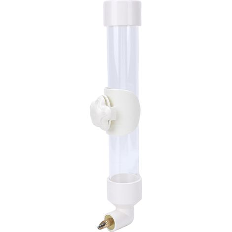 Distributeur d'eau automatique pour oiseaux de compagnie, 260ml, distributeur sans gâchis pour petits, moyens et grands oiseaux, blanc (1/5)