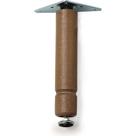 20PZ PIEDINO REGOLABILE CON PIASTRA Col. Noce cm. 10