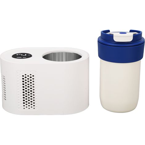 Refroidisseur de tasse de voiture multifonction (chaud/froid) 2 en 1, électrique, prise allume-cigare 12 V, blanc (1/5)
