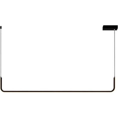 Patinar – Lineare LED-Pendelleuchte, 90 cm, 12 W, 3000 K, Schwarz (1/2)