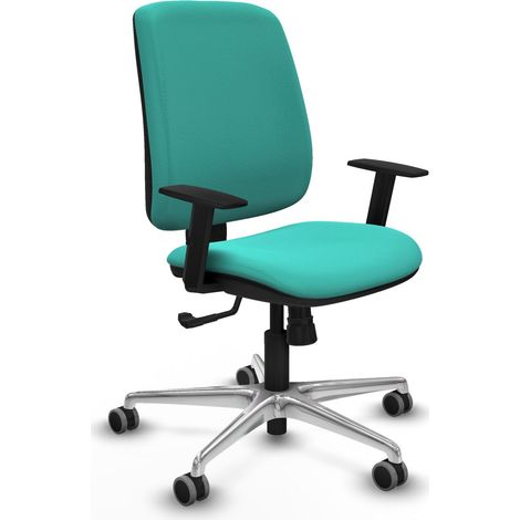 Sedia da ufficio piqueras y crespo ergonomica turchese similpelle (1/2)