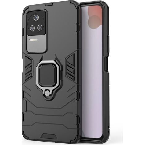 Étui pour Xiaomi Poco F4 5G, anneau de support, noir (1/5)