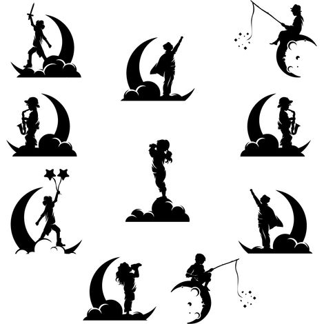 Lot de 10 autocollants pour interrupteur enfants et nuages autocollants de dessin animé autocollants de musique décoration de chambre intérieure stickers muraux sticker mural (1/5)
