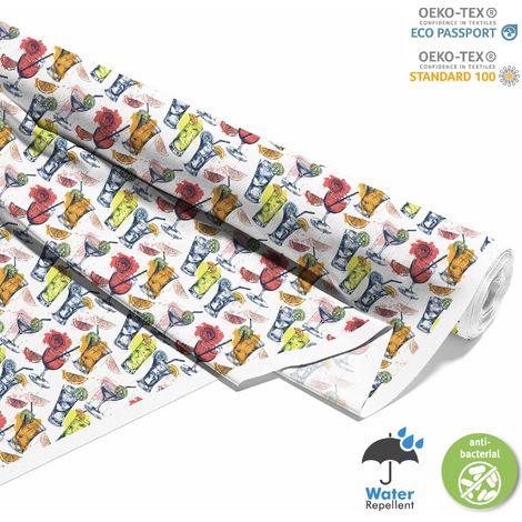 TISSUS DÉCORATIFS D'EXTÉRIEUR OXFORD - Motif Cocktail DX8618 (1/5)