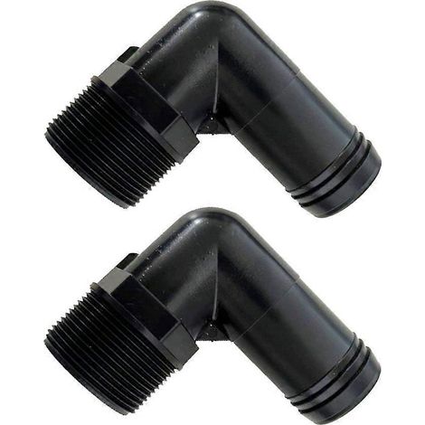 Adaptateur flexible pour tuyau de piscine (lot de 2) - Installation facile - Coude