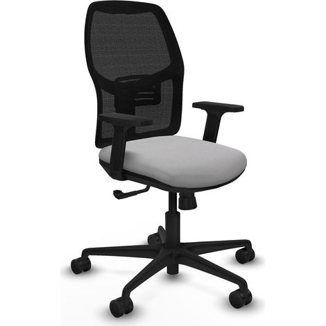 Chaise de bureau piqueras y crespo Alfera noir mousse découpée (1/2)