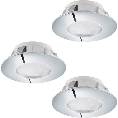 Spot LED Pineda (3) 3x6w - 3000K - 7,8cm dimmable chrome - 95815 (1/3)