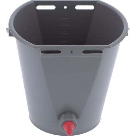 Seau d'allaitement avec tétine unique en plastique alimentaire pour agneaux, équipement d'élevage fermier, biberon de ferme pour bétail (1/5)
