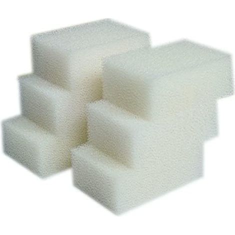 Lot de 6 Mousses Filtrantes pour AquaClear 70 - Éponges de Rechange Haute Densité Blanches pour Filtre Aquarium 70 Gallons (1/5)