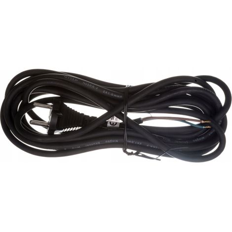 Cable de conexión de goma 2×1,0 mm, 5 m, negro, 1 unidad. (1/5)