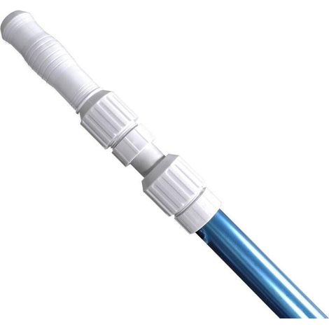 Mango telescópico qp telescopic handle con clip fijación ajustable 2,5-5 m