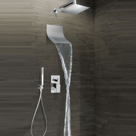 Kit 500 bagno completo di soffione doccia 25x25 cm in (1/4)