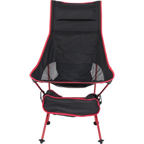 Chaise de camping en alliage d'aluminium, maille nylon légère, tabouret pliant pour pêche en extérieur (1/5)