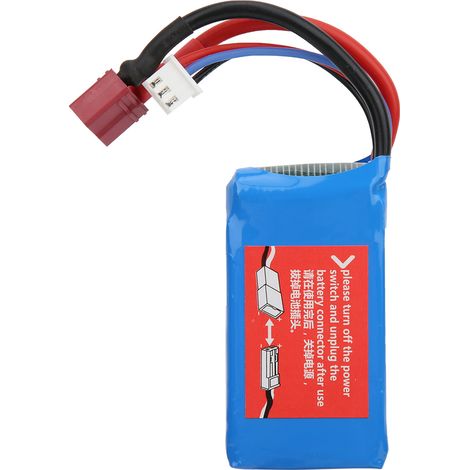 Batterie 7.4V 1500mAh pour Voiture Télécommandée WLtoys A959-B A969-B A979-B K929-B (1/5)