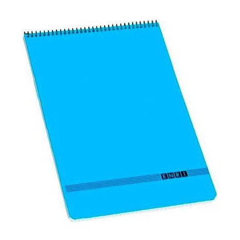 ENRI CUADERNO ESPIRAL SUPERIOR OFICINA 80H 4X4 TAPA BLANDA 4º AZUL