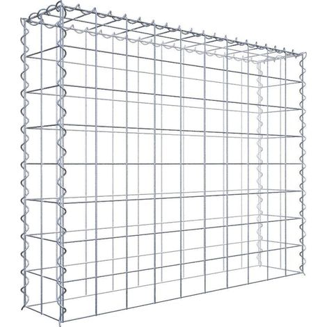 Gabiondeco - Gabion - Element de prolongation en hauteur 100 cm x 80 cm x 20 cm (L x H x P). maille 10 x 10 cm. Spirale. Attention : il manque une grille - Made in Ge... (1/5)