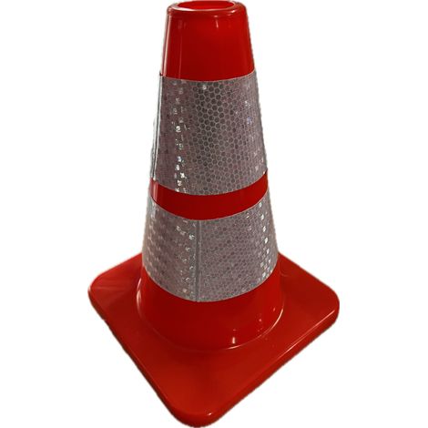 Cône de signalisation routière en PVC 30 cm