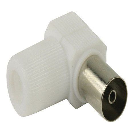 Conector CEI Hembra acodado 7mm  Blanco (1/2)