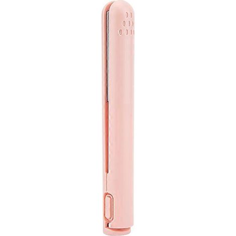 Mini fer à friser, Mon fer à friser secret, Mini fer à friser double usage, Mini fer à friser double usage sans fil, Mini fer à friser portable double usage (rose) (1/5)