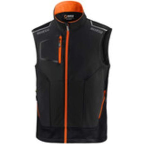 SPARCO GILET ILLINOIS BLACK ORANGE TG M
