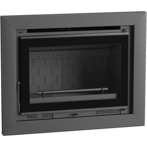Insertable de Leña de 70 cm con Turbinas FM Modelo IT-170 Cristal Serigrafiado Y Interior en Fundicion