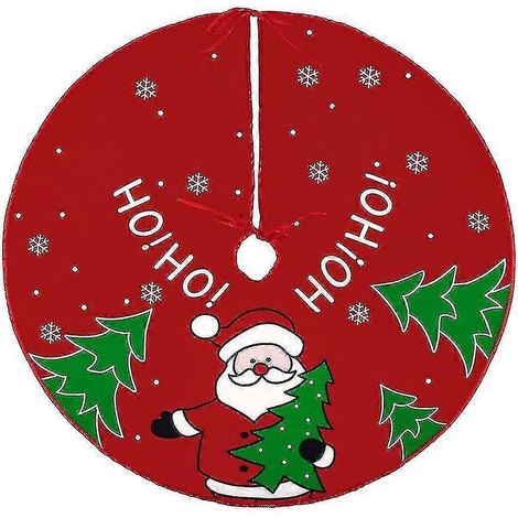 Décoration intérieure : jupe de sapin de Noël de 61 cm (24 pouces), tapis, ornement pour les fêtes de fin d'année et Noël