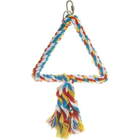 1 Balançoire Pour Perruches 30cm Coton Naturel Accessoire Oiseau Cage (1/2)