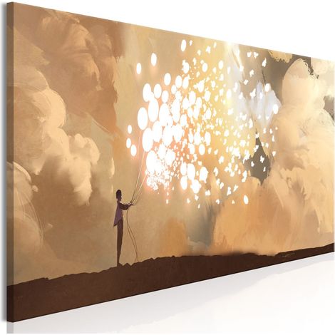 Tableau Ballons flottants Étroit - 135 x 45 cm (1/4)
