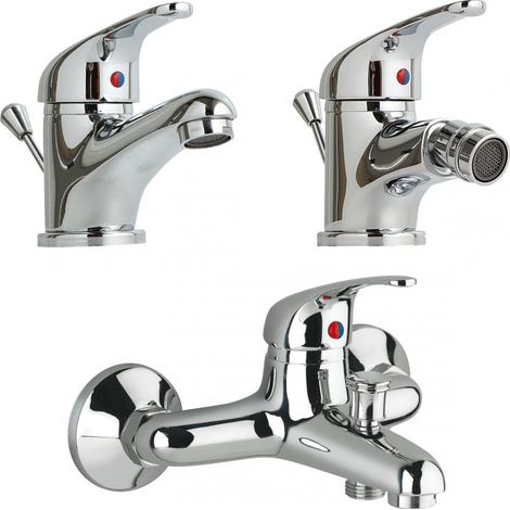 Conjunto Completo De Grifos Para Baño Lavabo+Bidet+Bañera Enter (1/5)