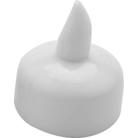 Lot de 24 bougies chauffe-plat flottantes étanches et sans flamme, bougies LED blanc chaud à piles à effet scintillant - Mariage, fête, centre de table, piscine et spa (1/5)