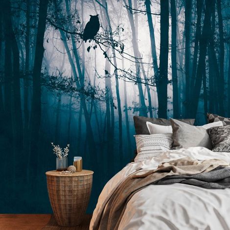 A.S. Creation Livingwalls Fototapete The Wall III 399091 Eine Rolle Ein Motiv 371 x 280 cm Blau Schwarz (1/4)