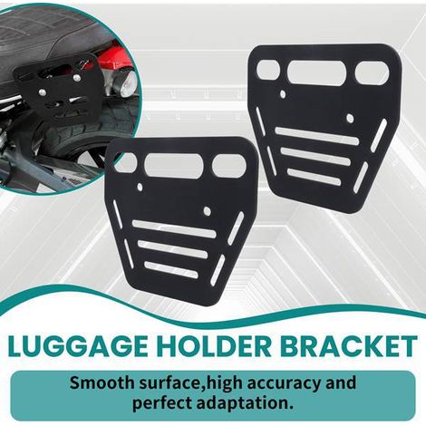 1 pair. Color: Black. Material: Aluminum. Motorcycle side bracket storage side box rack accessories. Suitable for... (1/5)