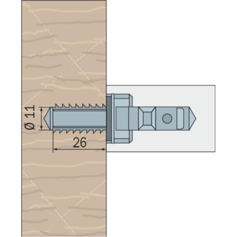 Fixations pour poignées série STG inox et nylon Ø 26, 32, 34 et 40 mm - pour montage droit simple - NORMBAU (1/2)