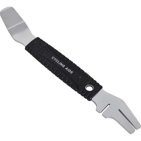 Écarteur de piston de frein de vélo, Fourche de centrage de rotor de vélo, 2 en 1 Outil de rotor de vélo et presse à piston hydraulique, pour l'écarteur de plaquettes de frein à disque de vélo (1/5)