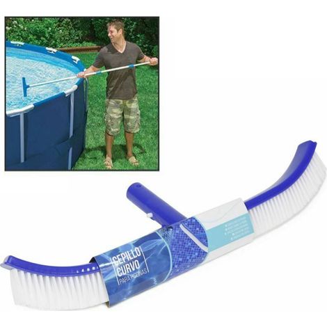 Trade Shop - GEBOGENE ECKENBÜRSTE ZUR REINIGUNG DER ECKEN, DES BODENS UND DER WÄNDE DES POOLS BRUSH 40 -